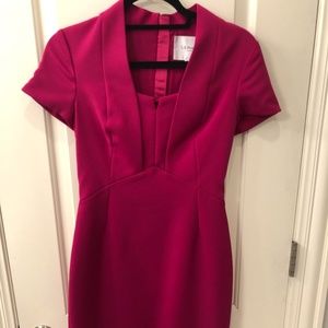 Barely worn LK Bennett pink cap sleeve dress